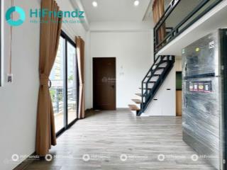 Khai trương duplex bancol full nội thất gần hàng xanh 1 gác, 1 phòng khách, gác cao
