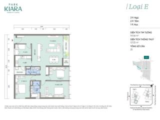 Bán căn hộ park kiara, 16,5 tỷ, 128m2, 4pn, 2wc, nội thất đầy đủ, hướng đông nam