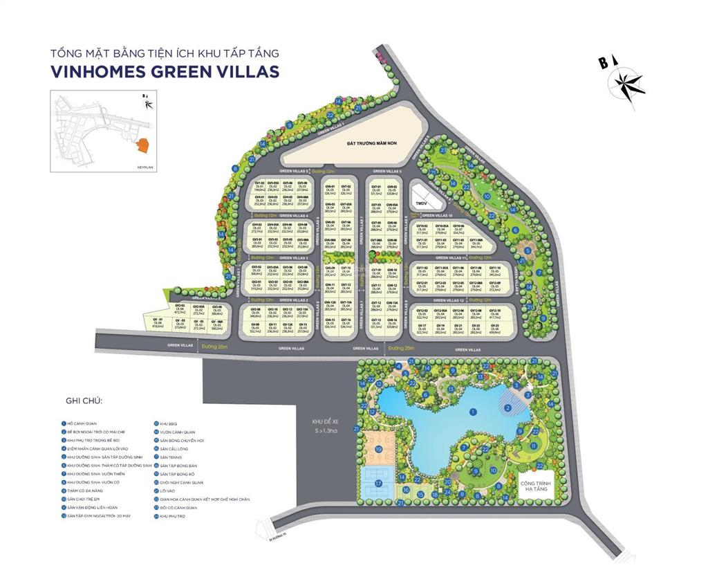 Chính chủ bán bt vinhomes green villas gv0605 283m2 tây tứ trạch 83 tỷ