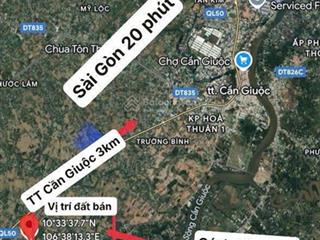 Cần tìm chủ cho 2 nền f0 tại cần giuộc ( sổ riêng ). giá chốt 480tr/950m2.  0898 038 *** ngân