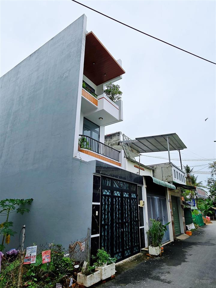 Bán nhà lò lu 1 trệt 2 lầu 54m2, tặng full nội thất, sổ riêng hoàn công đủ