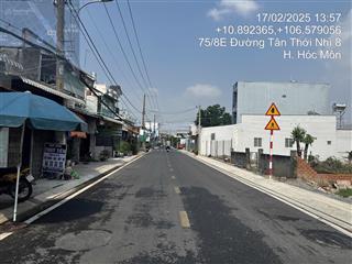 Chính chủ gửi bán mặt tiền tân thới nhì 8, xã tân thới nhì, huyện hóc môn
