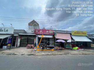 Ngân hàng thanh lý nhà mặt tiền nguyễn trung thành, trần văn thời, cà mau giá khởi điểm 3.744 tỷ