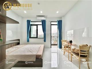 Siêu phẩm studio bancol full nội thất  ngay vườn lài  bàu cát