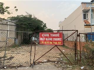 Cho thuê đất 200m2 mặt tiền đường nguyễn duy trinh
