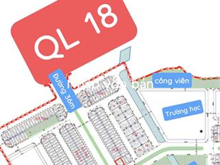 Lô góc đẹp nhất dự án, tại ql 18, cộng hòa, chí linh, hải dương, 4,41 tỷ, 122,5m2, giá ưu đãi đẹp
