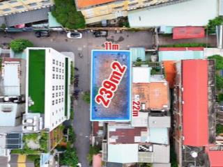 Siêu khan hiếm! bán gấp khuôn đất góc 2 mặt tiền 240m2 hai bà trưng quận 3 chỉ 85tỷ xây hầm 8 tầng