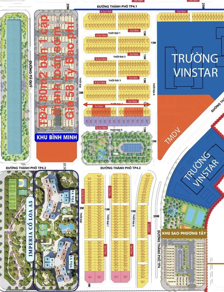 Khách hàng gửi bán 1 cặp thời đại 4, 80m2 và em có thêm 1 số quỹ căn khác. 0904 910 ***