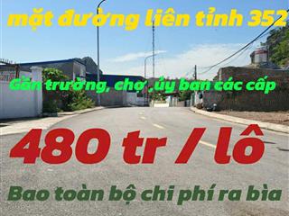 Bán đất cạnh đường 352 lại xuân, thủy nguyên 65m², giá 480 triệu, cạnh trường, chợ, ủy ban
