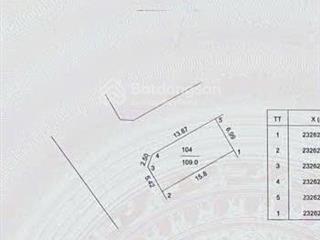 Lô góc hòa lạc  siêu lợi nhuận  chủ sổ  giáp ql21  109m2 view hồ sen