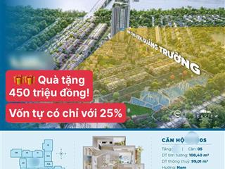 Duy nhất căn 3pn ecopark vinh  trực tiếp chủ đầu tư diện tích xd  107m2 căn góc 3pn
