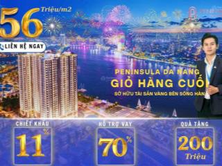 Giỏ hàng cuối  chỉ còn vài căn view sông hàn, trực diện pháo hoa giá chỉ 4,x tỷ  cho thuê 25tr/th