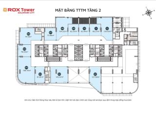 Cho thuê và bán khối đế sàn văn phòng rox tower, 136 hồ tùng mậu