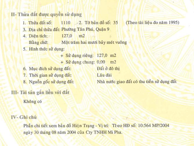 Bán nhà mặt tiền đường cầu xây 2  tp. thủ đức