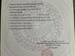 Bán 2 căn nhà mặt tiền tại km 10, tỉnh lộ 8, xã cư suê, cư mgar, tỉnh đắk lắk dt 310,5m2 giá 6,5 tỷ