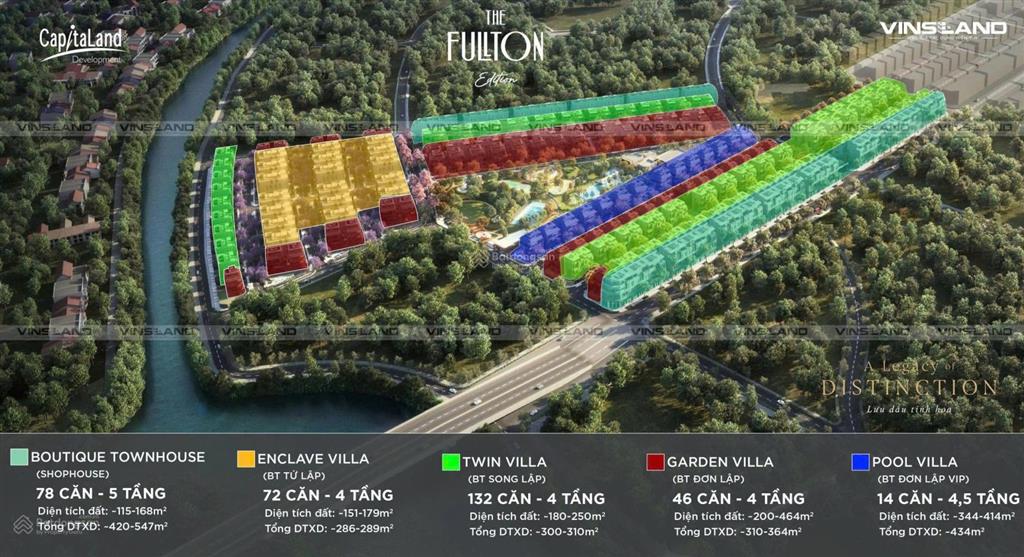 Biệt thự tứ lập còn lại số lượng hữu hạn giá tốt cho kh giới tinh hoa của the fullton