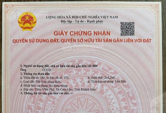 Bán 2 lô suối tân ngay khu dân cư gần kcn suối dầu, ubnd và ca xã, chủ có hỗ trợ vay 3 bên