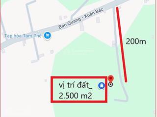 Bán 2.500 m2 đất trồng cây lâu năm ấp 18 gia đình xã bảo quang tp. long khánh