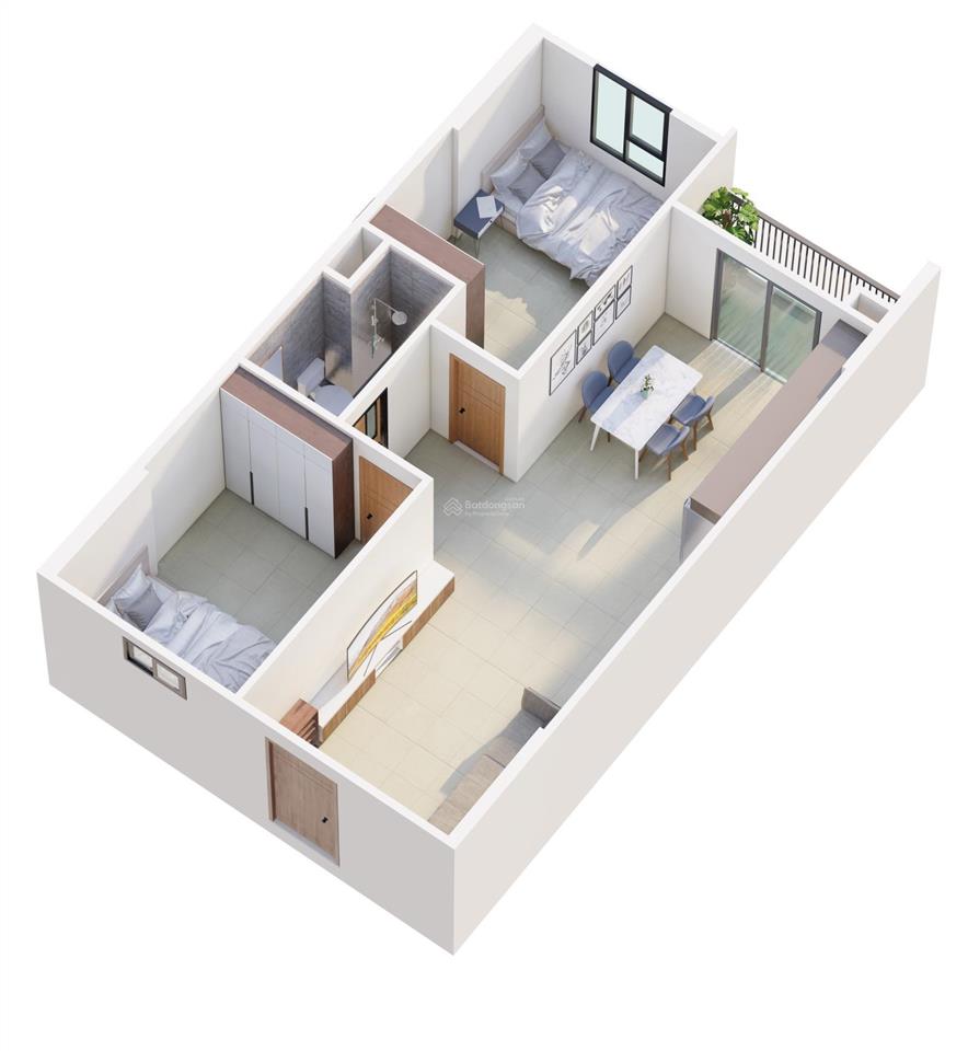 Cho thuê căn hộ 71 m2 tại iec residences quy nhơn, khu đô thị long vân, quy nhơn