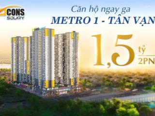Căn hộ 2pn, từ 1.5 tỷ, gần ga metro, pháp lý rõ, trả góp dễ, bàn giao hoàn thiện