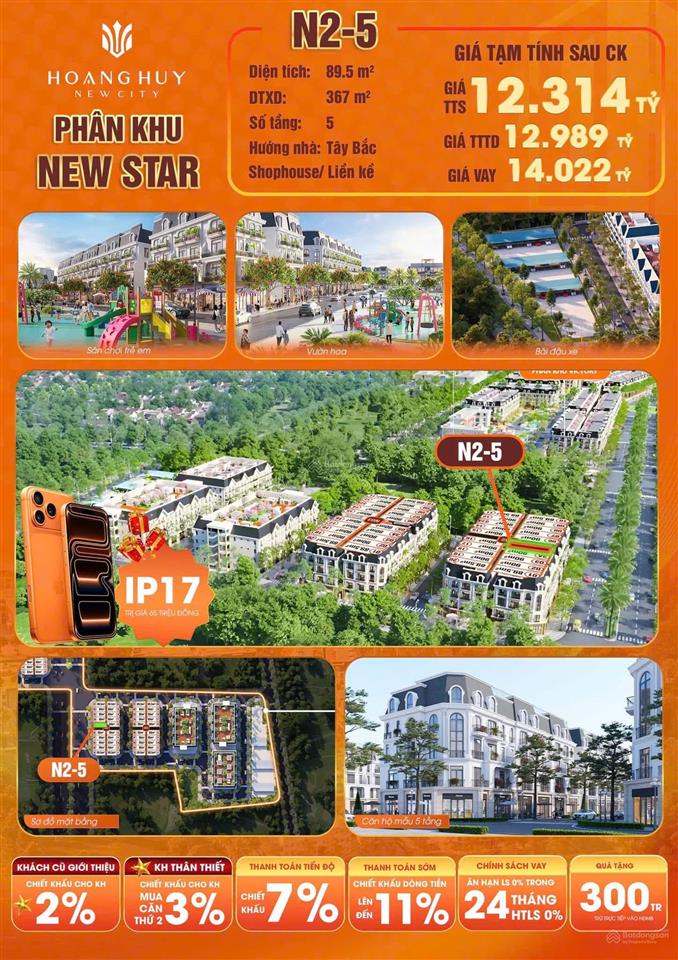 Duy nhất 1 căn vị trí đắc địa tại kđt hoàng huy new city, thuỷ nguyên, hải phòng