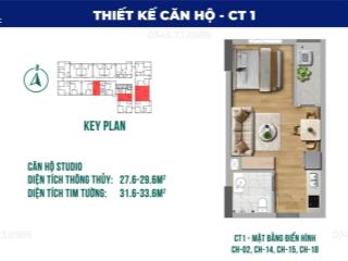 Bán căn hộ stuido tòa thương mại ct1 vegahome giá tốt, vị trí đẹp, cam kết cho thuê 6 triệu/tháng