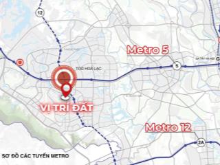 Lô góc 2 mặt tiền đất phú cát khu công nghệ cao hòa lạc giá rất tốt