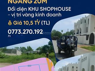 Đất mặt tiền kinh doanh  911m full thổ cư 10 tỉ 5 lộc an, long thành