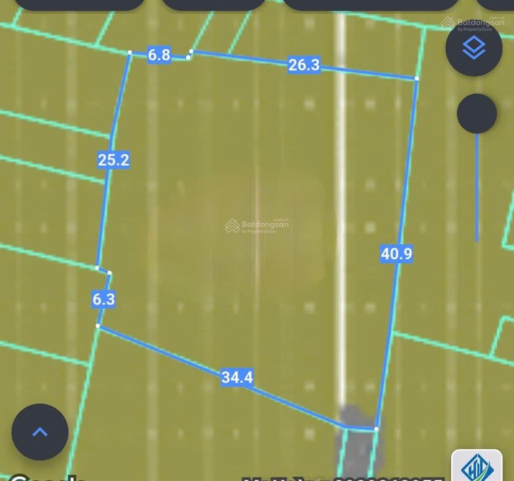 Bán đất 1.261m2 có 300m thổ  giá 7 tỷ 2 mặt tiền gần kcn bình sơn, hông khu đô thị stc long thành