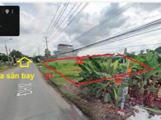 Cổng chính sân bay 3km  dt 777,5mcó 300 thổ cưgiá 20 tỷ hl 12 long phước.