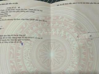 Chính chủ cần bán 100m2 đất tại song mai đoài, mai đình, sóc sơn, hà nội