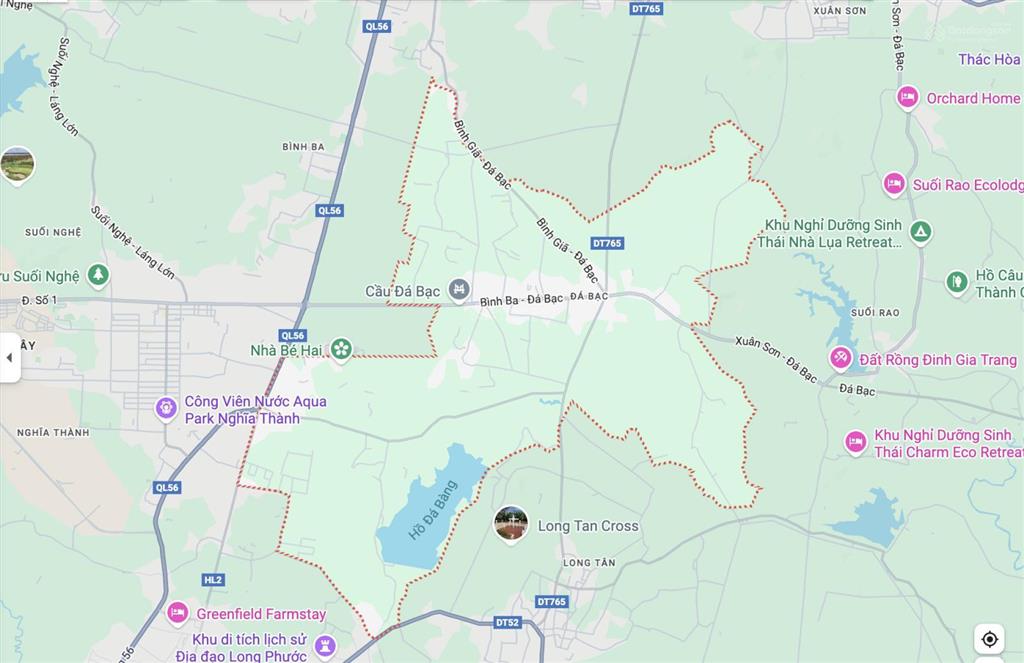 Bán lô đất đẹp 250m2 thổ cư sổ riêng đường nhựa 7m gần kcn đá bạc, châu đức, brvt giá chỉ 1.1tỷ