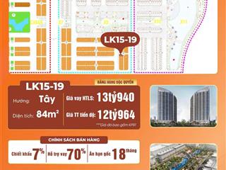 Cơ hội sở hữu căn liền kề đắc địa tại hoàng huy new city độc quyền căn lk 1519
