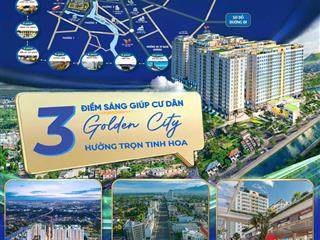 Bán căn hộ thông minh 2pn golden city tây ninh, gần chợ, trường, pháp lý rõ ràng, trả góp như thuê