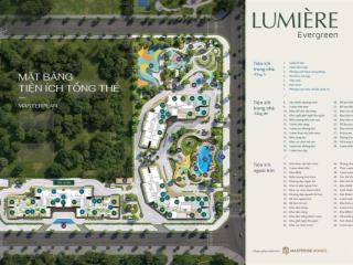 Bán căn 1 phòng ngủ 44,5m2 lumiere evergreen giá 4 tỷ 150 net  em sơn lumiere