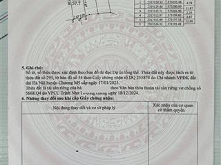 Bán 3 lô đất ninh sơn tại thị trấn chương mỹ 55,2m2, 55,6m2, 57,7m2 giá 3,x tỷ