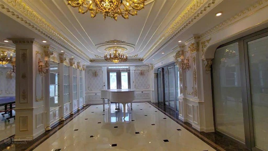 Biệt thự tân cổ điển  mt trần văn kiểu, p. 10 quận 6  dt 20x50m (cn 1.200m2)  hầm + 4 tầng, st