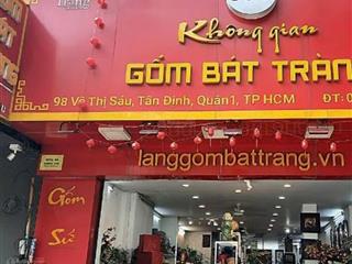 Bán nhà góc 2 mặt tiền võ thị sáu, phường tân định, quận 1