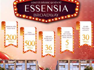 Bán nhà phố essensia broadway mặt tiền nguyễn hữu thọ,cơ hội sở hữu những ưu đãi đặc biệt đến 999tr