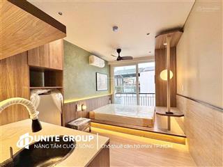 Cho thuê phòng studio ban công full nội thất cao cấp có thang máy gần nhà thờ tân định quận 1