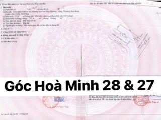 Bán đất 2 mặt tiền đường hòa minh 28 và hòa minh 27 , hòa minh liên chiểu đà nẵng