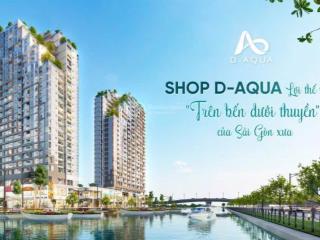 Shophouse d aqua sinh lời kép từ cho thuê và tự khai thác kinh doanh, khu sầm uất giá chỉ 3,8 tỷ