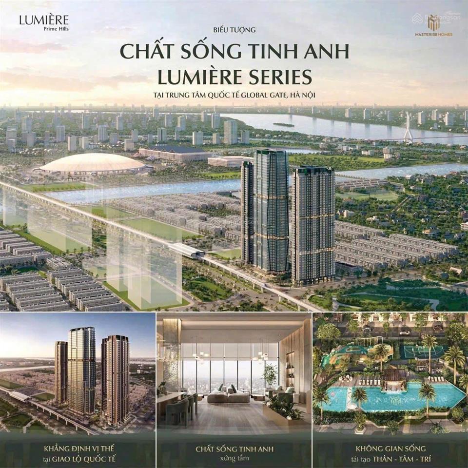 Độc quyền 3 ngủ tầng hoa hậu, cận view sông hồng đáng giá nhất lumière prime hills cổ loa