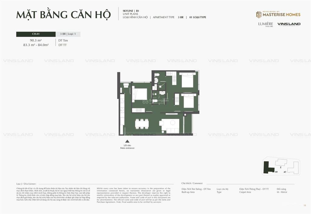 Độc quyền 3 ngủ tầng hoa hậu, cận view sông hồng đáng giá nhất lumière prime hills cổ loa