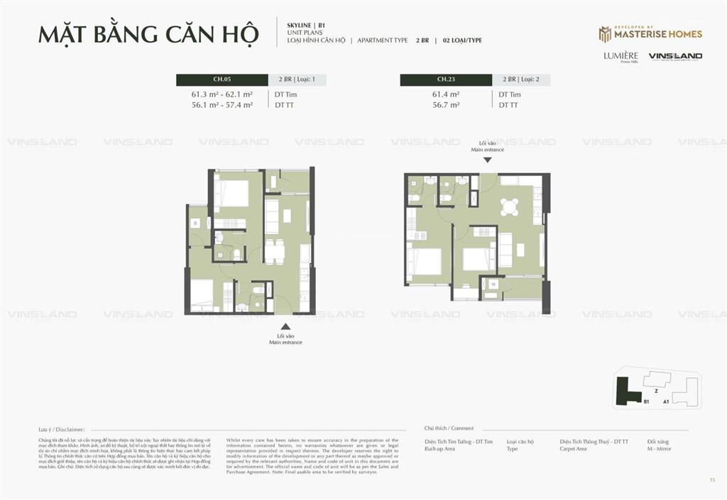 Độc quyền 3 ngủ tầng hoa hậu, cận view sông hồng đáng giá nhất lumière prime hills cổ loa