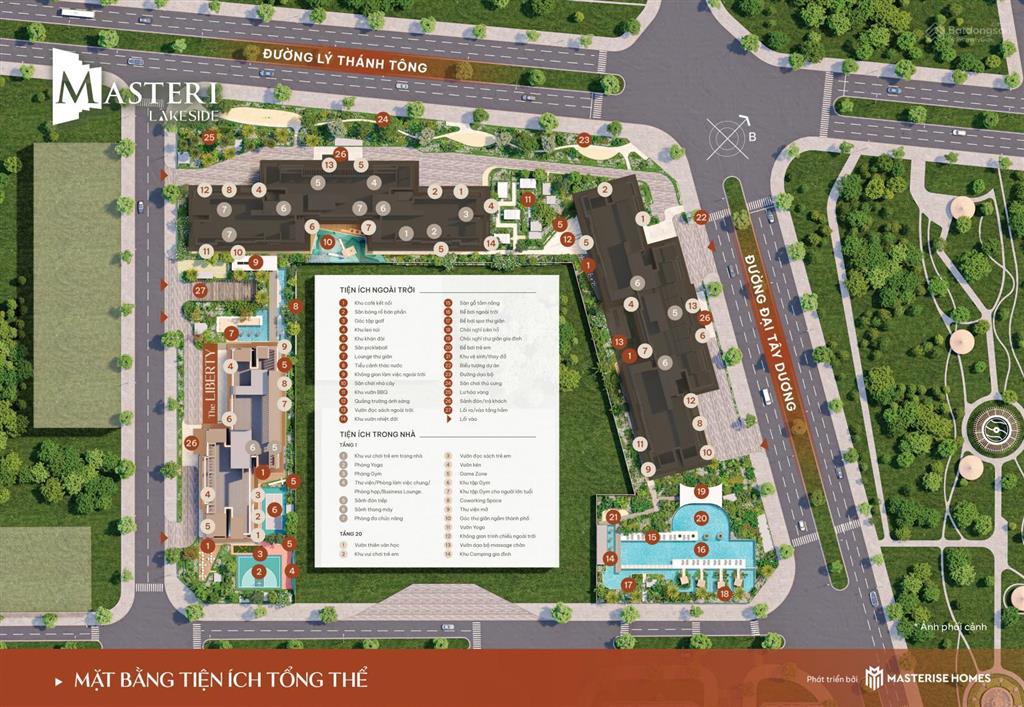 Độc quyền 3pn view hồ đẹp nhất masteri the lakeside tầng trung, hướng mát, view thoáng trọn đời