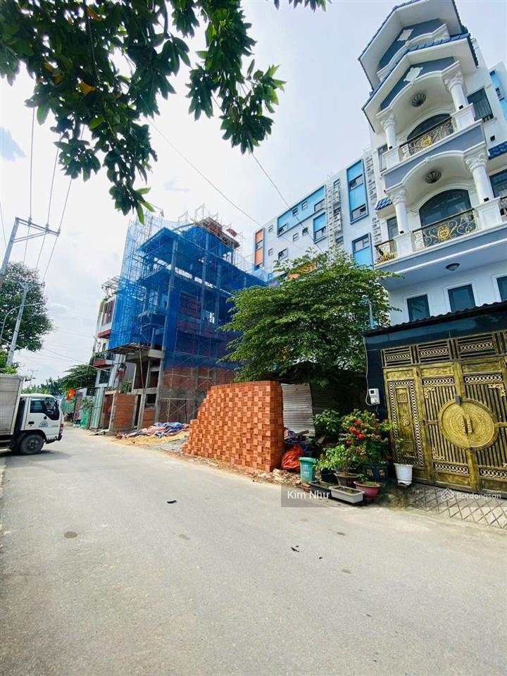 Bán đất full thổ cư nở hậu 4.56m tài lộc  xd tự do  kdc dân trí cao đồng bộ  hẻm xe tải  76m2