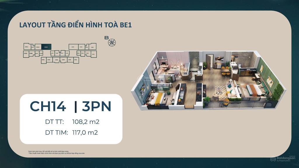 Cắt lỗ 100 triệu! căn 3pn góc 110m² the beverly, giá chỉ 6,675 tỷ