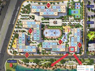 Căn 2pn+1 góc 80m² giá 5,150 paris  view hồ san hô & vinper land, tiến độ thanh toán giãn 2 năm