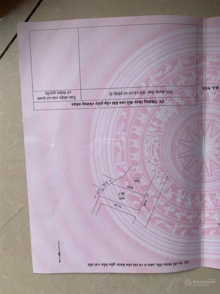 Bán đất nền 47,6m2 tại đường nỏ bạn, xã hồng vân, thường tín, hà nội, 3,95 tỷ